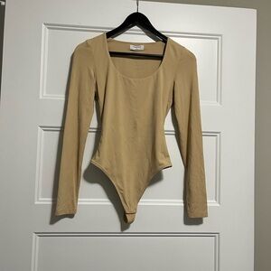 Babaton Tan Shapewear Bodysuit
